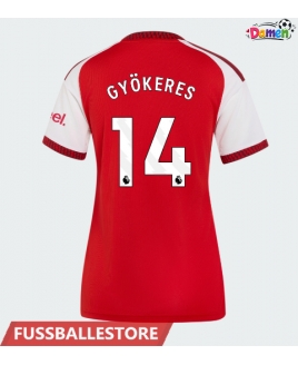 Günstige Arsenal Viktor Gyokeres #14 Heimtrikot Damen 2026-27 Kurzarm